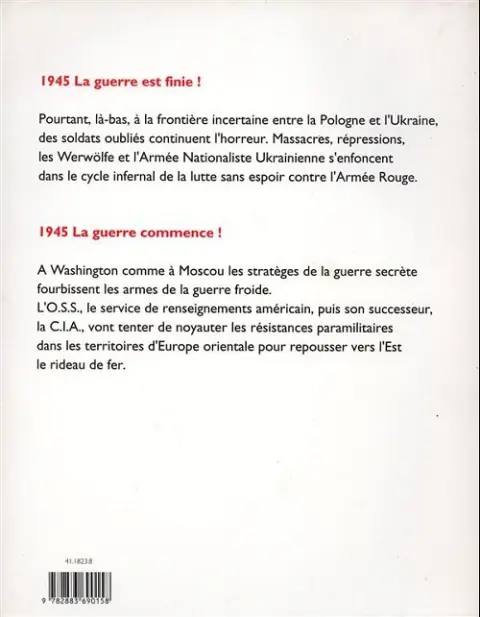 Verso de l'album Kriegspiel Le jeu de la guerre