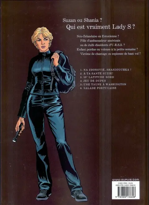 Verso de l'album Lady S. Tome 2 À ta santé, Suzie !
