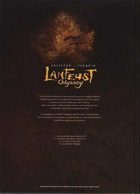 Verso de l'album Lanfeust Odyssey Tome 4 La grande traque