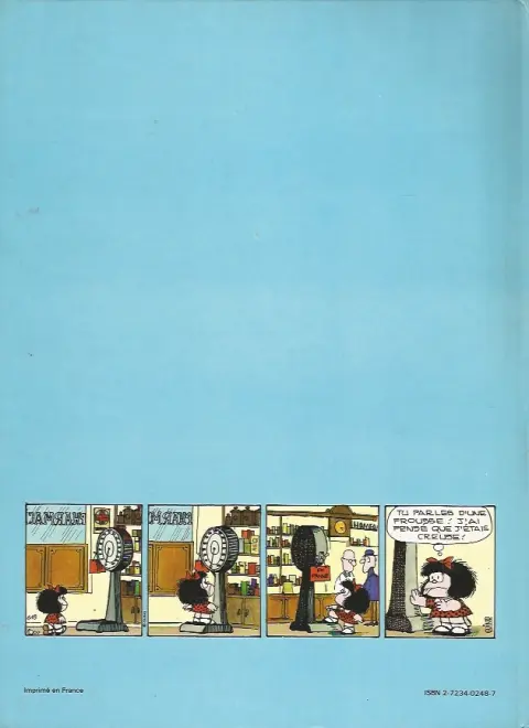 Verso de l'album Mafalda Tome 4 La bande à Mafalda
