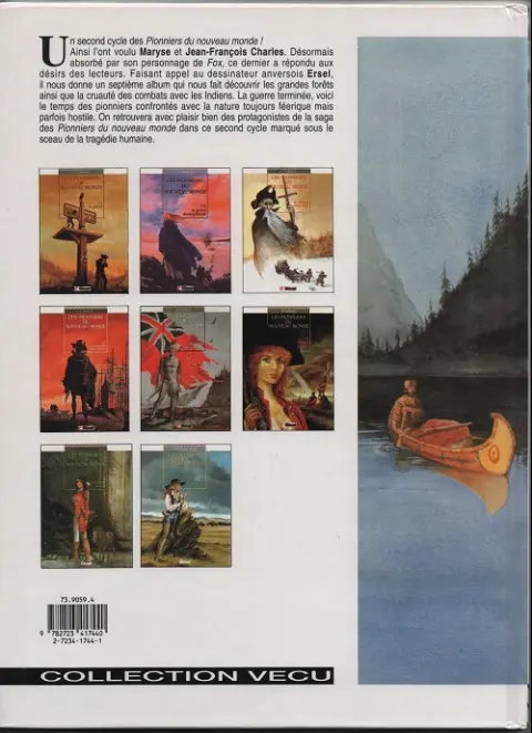 Verso de l'album Les Pionniers du Nouveau Monde Tome 7 Crie-dans-le-vent