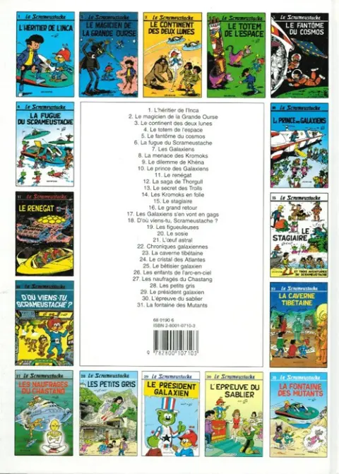 Verso de l'album Le Scrameustache Tome 9 Le dilemme de Khéna