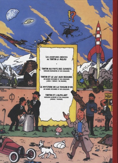 Verso de l'album Tintin Tintin au pays des soviets
