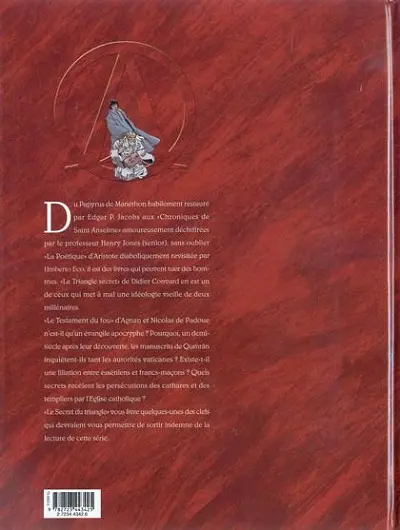 Verso de l'album Le Triangle secret Dans le secret du triangle