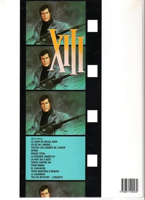 Verso de l'album XIII Tome 4 SPADS