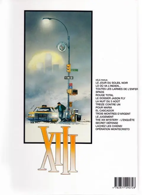Verso de l'album XIII Tome 10 El cascador