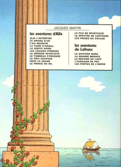 Verso de l'album Alix Tome 14 Les proies du volcan