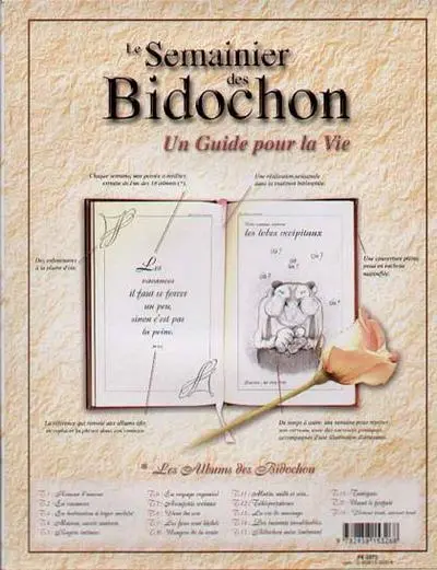 Verso de l'album Les Bidochon Pensées de chevet