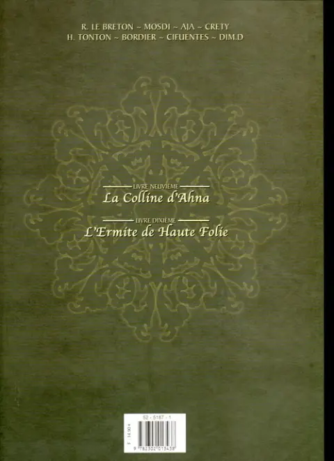 Verso de l'album Les contes du Korrigan Recueil 5