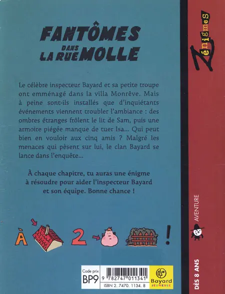 Verso de l'album Les Enquêtes de l'inspecteur Bayard Fantômes dans la rue Molle