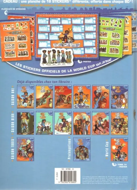 Verso de l'album Foot 2 rue Tome 14 Mi-temps : allez les bleus