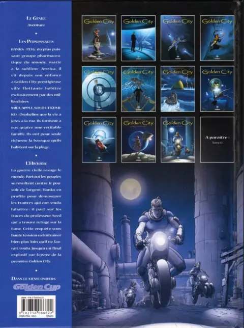 Verso de l'album Golden City Tome 11 Les Fugitifs