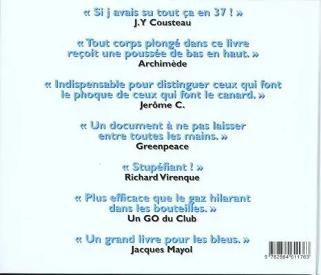 Verso de l'album de A à Z La Plongée illustrée de A à Z