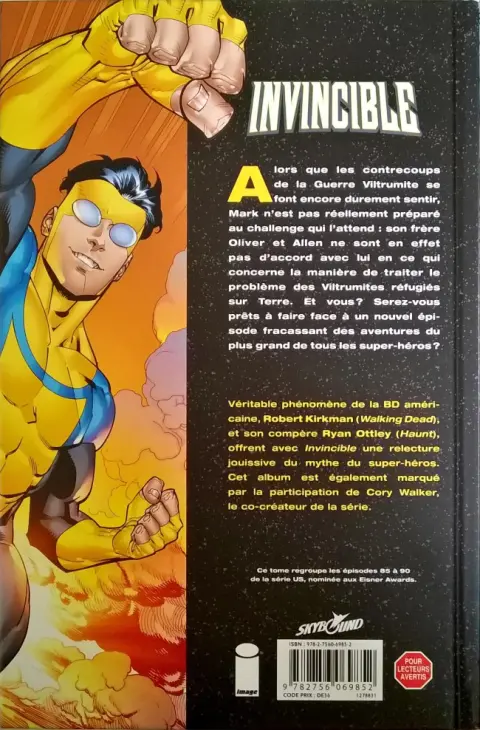 Verso de l'album Invincible Tome 16 Histoires de Famille