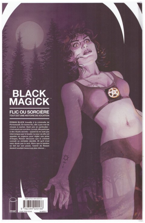 Verso de l'album Black Magick Tome 1 Réveil