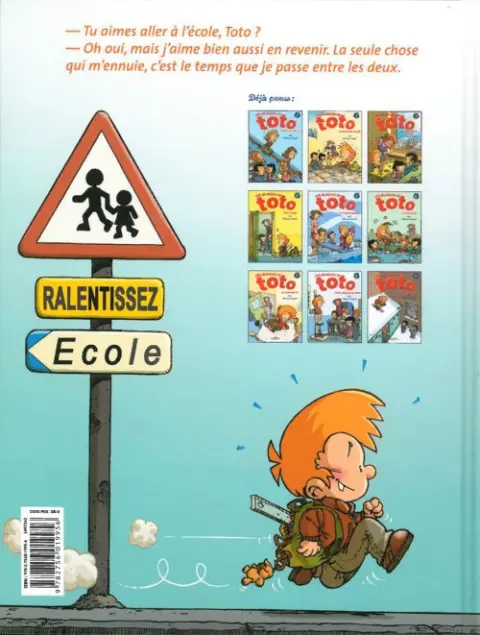 Verso de l'album Les Blagues de Toto Tome 9 Le sot à ski