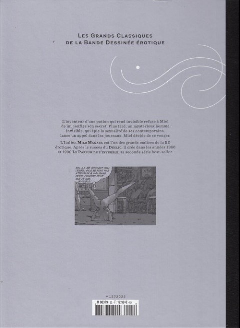 Verso de l'album Les Grands Classiques de la Bande Dessinée Érotique - La Collection Tome 22 Le parfum de l'invisible - tome 2