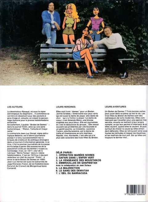Verso de l'album Brelan de dames Tome 7 L'œil du barracuda