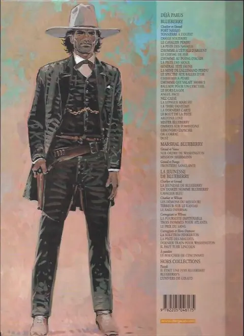 Verso de l'album Blueberry Tome 25 Ombres sur tombstone