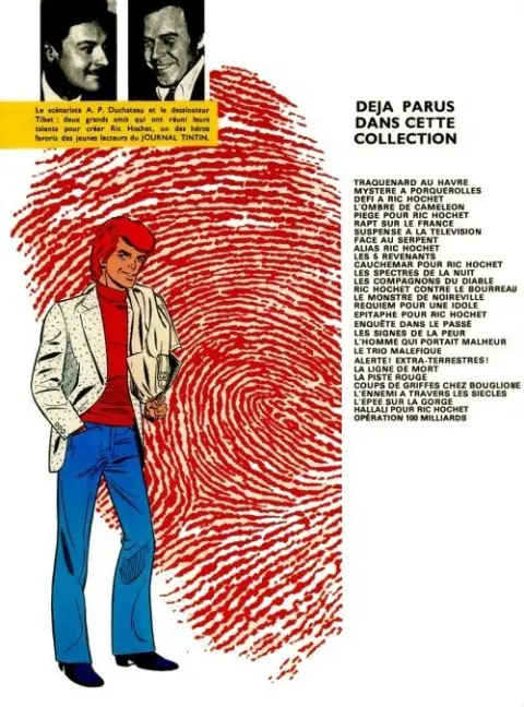 Verso de l'album Ric Hochet Tome 27 L'épée sur la gorge