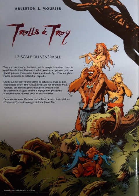 Verso de l'album Trolls de Troy Tome 2 Le Scalp du vénérable