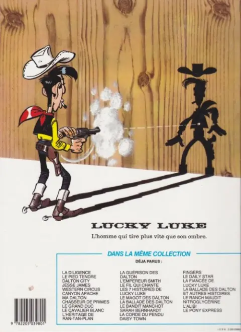 Verso de l'album Lucky Luke Tome 46 Le Fil qui chante