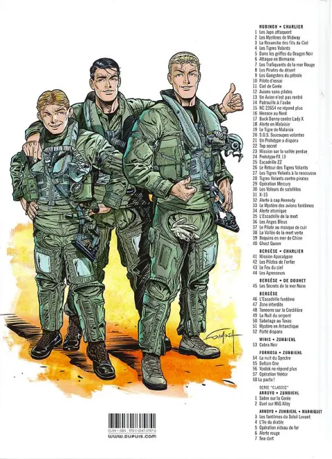 Verso de l'album Buck Danny Tome 58 Le pacte !