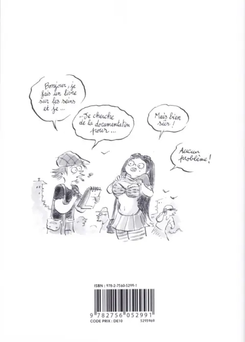 Verso de l'album Les Carnets secrets de Guillaume Bianco Tome 1 Les Seins