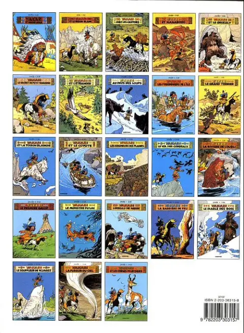 Verso de l'album Yakari Tome 15 La rivière de l'oubli