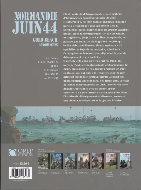 Verso de l'album Normandie juin 44 Tome 3 Gold Beach - Arromanches