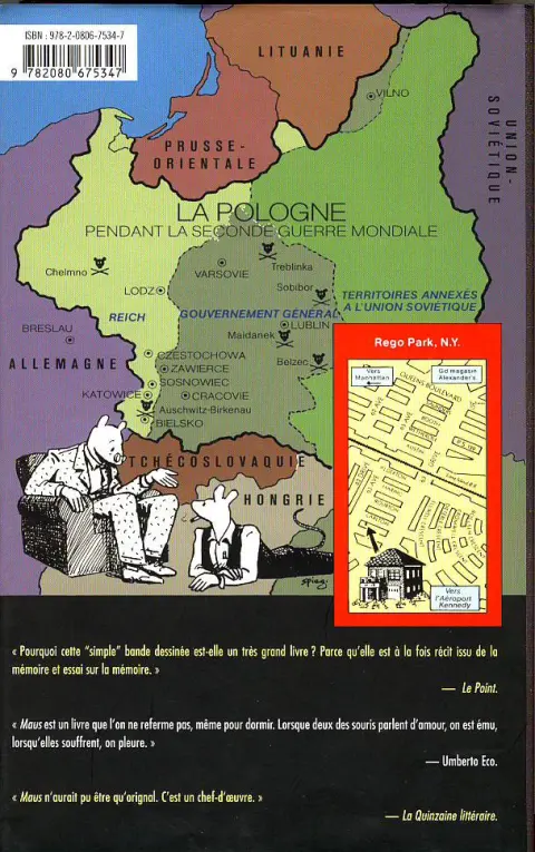 Verso de l'album Maus Intégrale