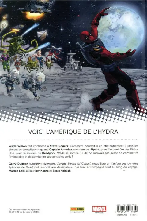 Verso de l'album All-New Deadpool Tome 7 Secret Empire