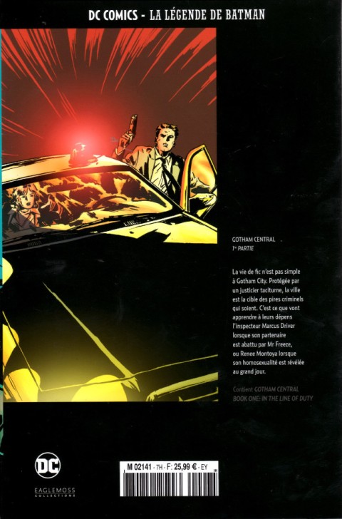 Verso de l'album DC Comics - La Légende de Batman Hors-série Volume 7 Gotham Central - 1re partie