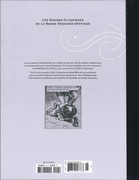 Verso de l'album Les Grands Classiques de la Bande Dessinée Érotique - La Collection Tome 95 Gwendoline - Tome 2