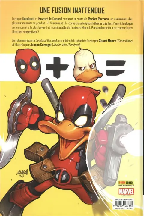 Verso de l'album Deadpool le canard