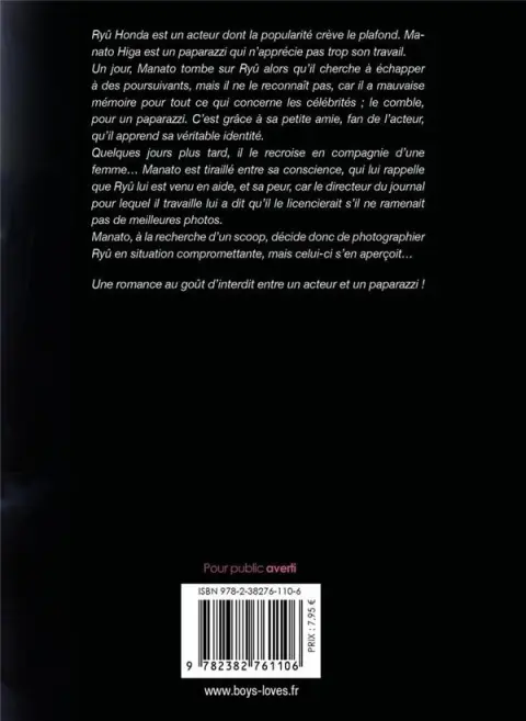 Verso de l'album Paparazzi
