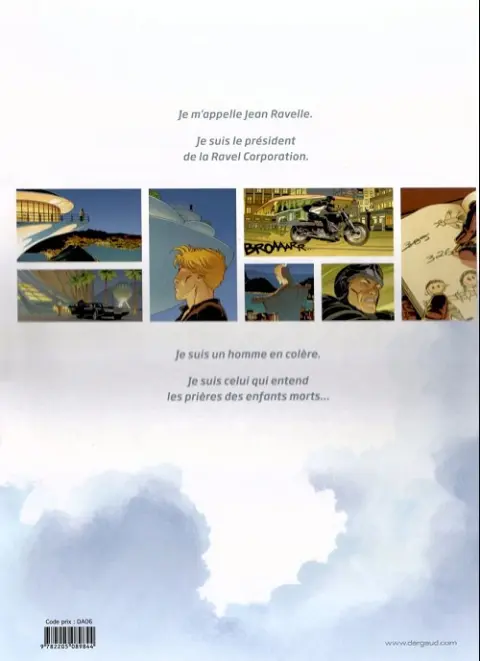 Verso de l'album Le Rédempteur 1 L'homme qui entendait les prières des enfants morts