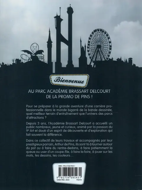 Verso de l'album Les Étudiants de l'académie Brassart Delcourt présentent Tome 2 Tous au parc !
