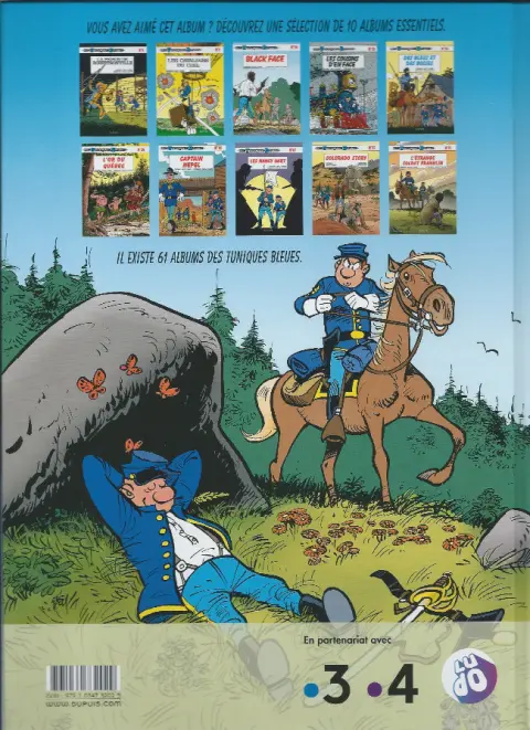 Verso de l'album Les Tuniques Bleues Tome 53 Sang bleu chez les Bleus