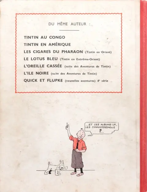 Verso de l'album Quick et Flupke - Gamins de Bruxelles 3e série