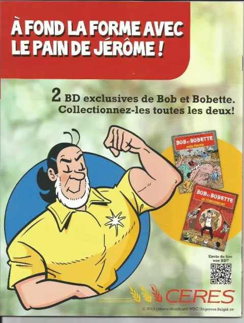 Verso de l'album Bob et Bobette (Publicitaire) Le comicomicro