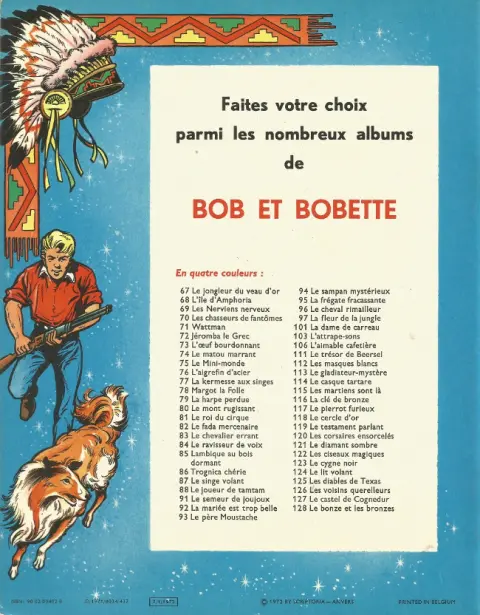 Verso de l'album Bessy Tome 83 L'enfer des sables mouvants