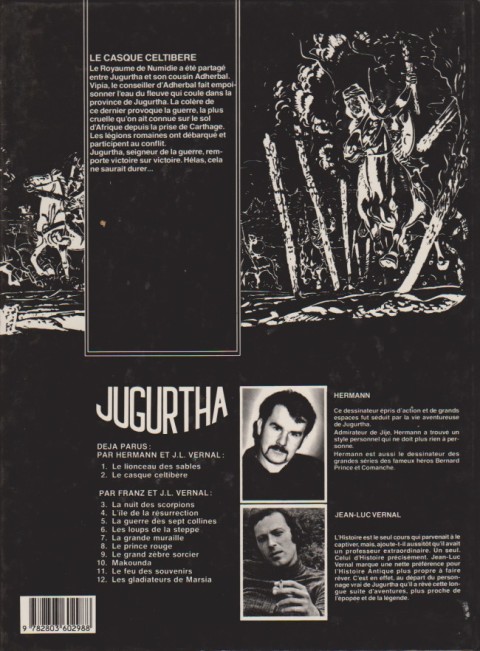 Verso de l'album Jugurtha Tome 2 Le casque celtibère