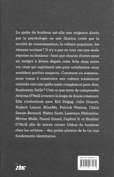 Verso de l'album Est-ce qu'un artiste peut-être heureux ?