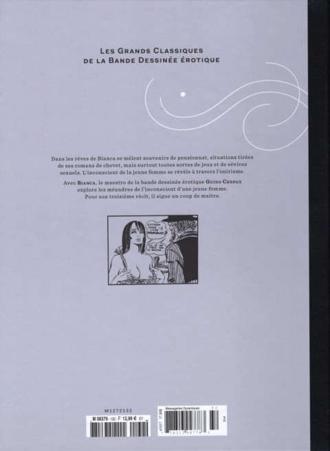 Verso de l'album Les Grands Classiques de la Bande Dessinée Érotique - La Collection Tome 132 Bianca - Tome 1