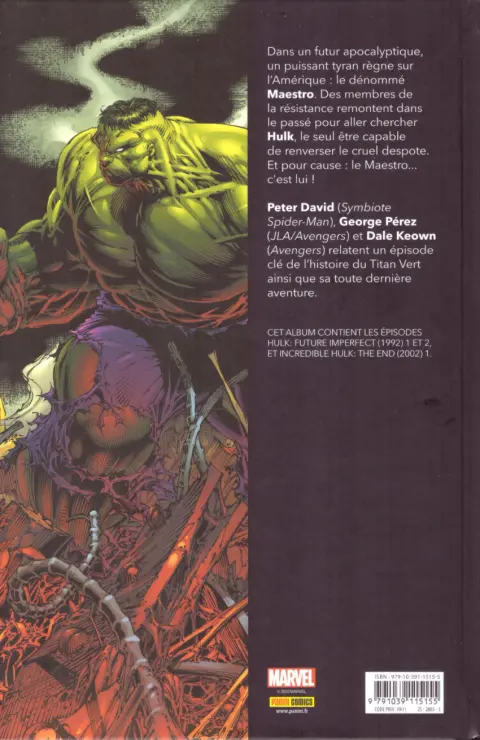 Verso de l'album Hulk Tome 1 Futur imparfait