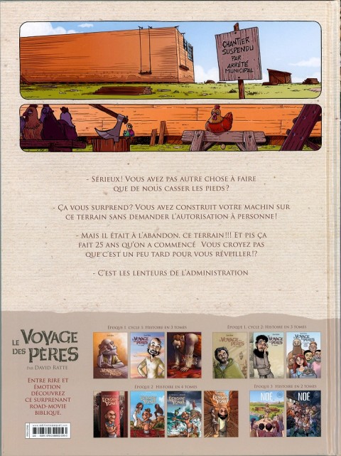 Verso de l'album Le voyage des Pères : Noé 2/2