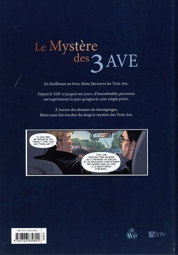 Verso de l'album Le mystère des 3 AVE