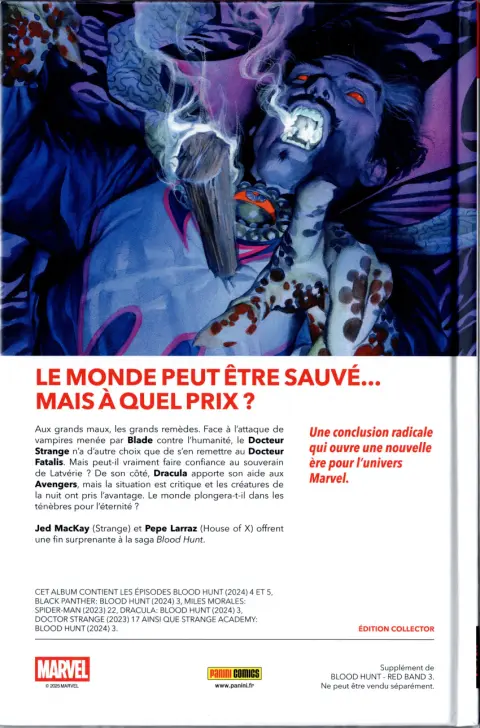 Verso de l'album Blood Hunt 3/3