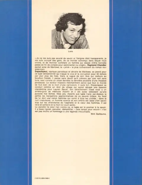 Verso de l'album Abel Dopeulapeul / Abe le privé Tome 2 Sale temps pour mourir